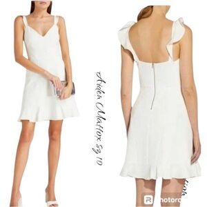 NWT AIDAN MATTOX ivory cocktail dress